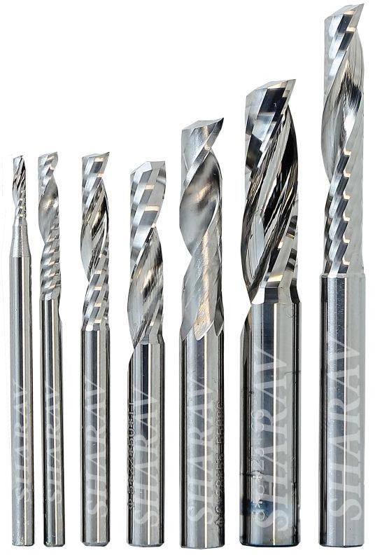 Single Flute Solid Carbide Spiral Endmill Bit