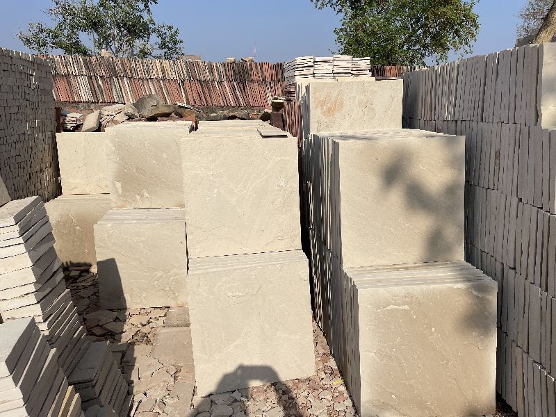Rough-Rubbing Dholpur beige natural sandstone, for Flooring, Staircases, Steps, Treads, Vanity Tops