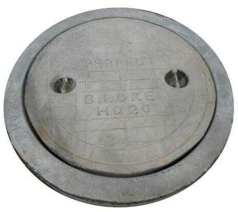 Round Concrete RCC Manhole Cover, Color : Grey