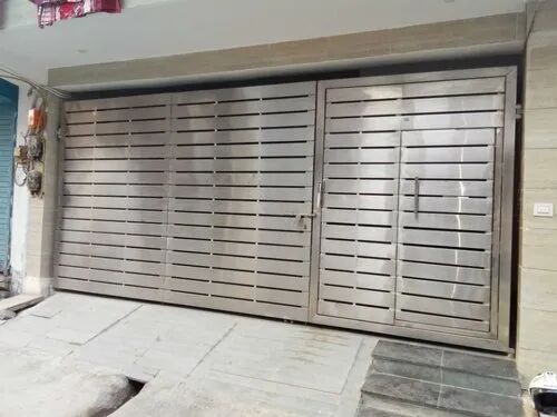 Stainless Steel Hinged Gates, Color : Silver