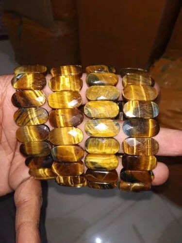 Natural tiger eye bracelet, Design Type : Standard