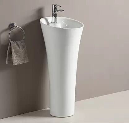 Ceramic Pedestal Wash Basin, for Home, Hotel, Restaurant, Size : Multisize
