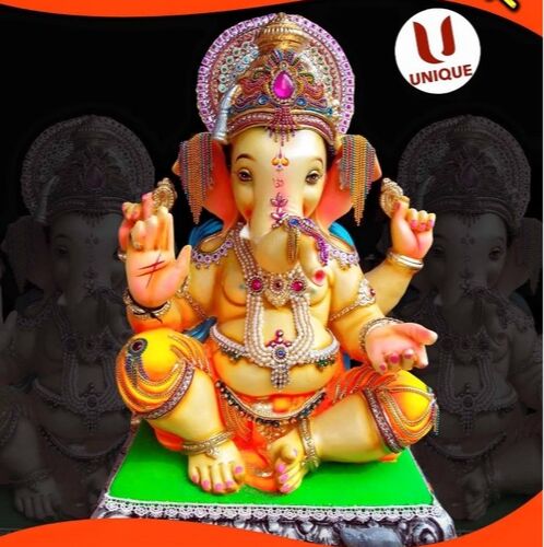 POP Decorated Ganesh Statue, Packaging Type : Box