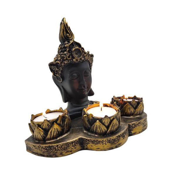 Lord Krishna Face with Tea Light Candle