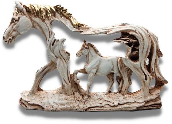 Polyresin Horse in Horse Wall Hanging