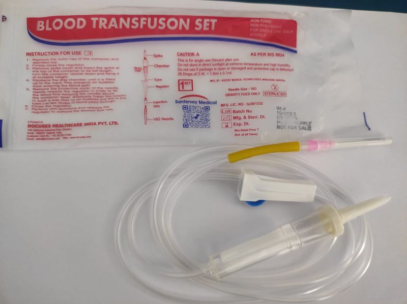 SANTERVEY Blood Transfusion Set, Feature : DISPOSABLE