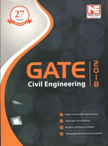 Gate 2018 Civil Engineering Solved Papers Book