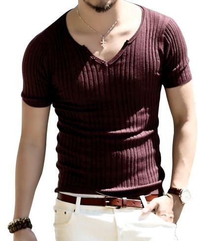 Mens Knitted T Shirt