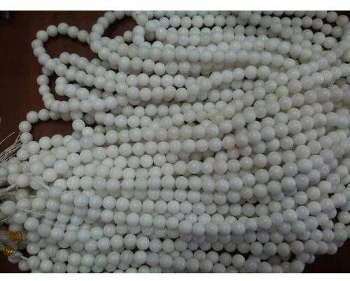 White Agate Beads