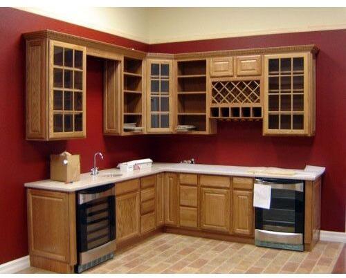 Wooden Brown Kitchen Cupboard