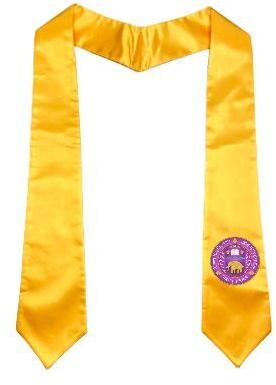 Knete graduation stole, Color : yellow gold
