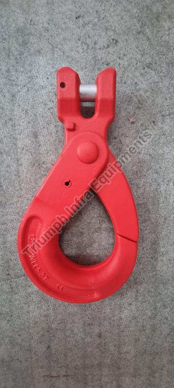 Powder Coated Stainless Steel Clevis Self Locking Hook, for Lifting Heavy Weight, Length : 10-15mm