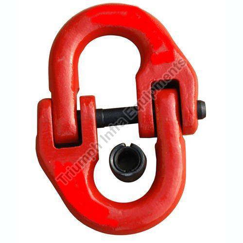Red Standard Polished Metal Connecting Link, for Industrial, Lifting