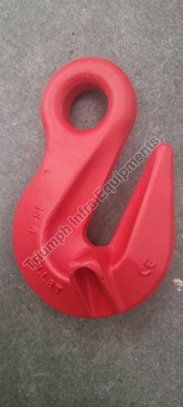 Polished Metal Eye Type Grab Hooks, For Industrial, Color : Red