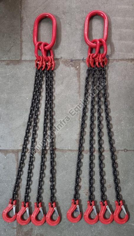 Four Legged Chain Sling, for Lifting Pulling, Technics : Machine Made