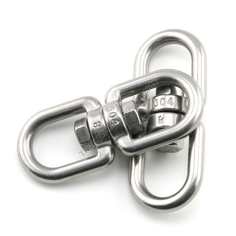 Polished Metal Swivel Eye to Eye, for Industrial Use, Color : Silver