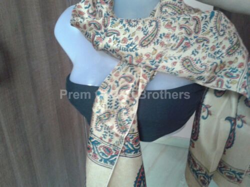 Silk Block Printed Stole, Size : 50 cm x 180 cm