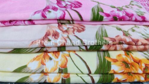 Cotton Floral Printed Bath Towels, Size : Standard