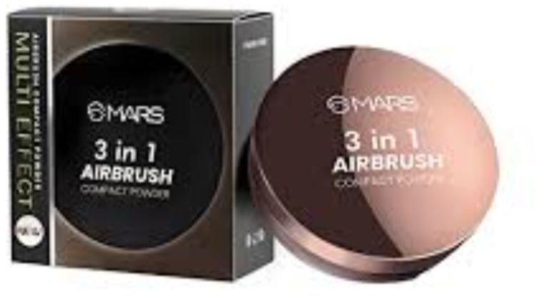 Mars 3 in 1 Oil Control Air Brush Compact Powder Compact