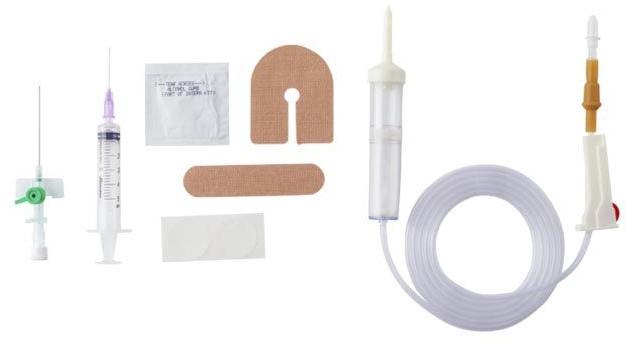 Be Tee Blood Transfusion Kit, For Clinical Use, Lab Use, Color : Transparent, White