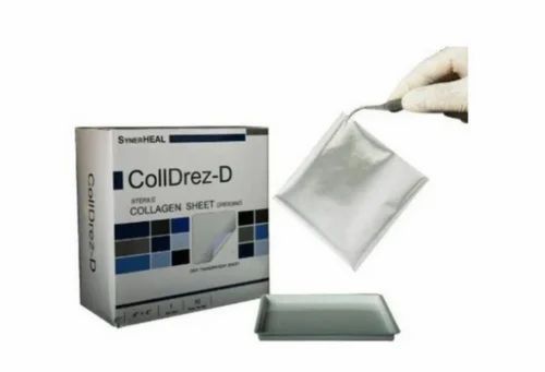 Colldrez-D Sterile Collagen Dry Sheet, Packaging Type : Box