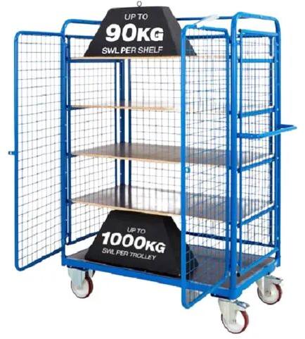 Brahmand Mild Steel Cage Trolley, Width : 1320 Mm