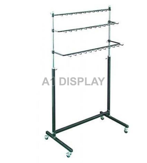Square Non Polished Metal BELT DISPLAY STAND, for Mall, Shoping Center, Size : Multisizes