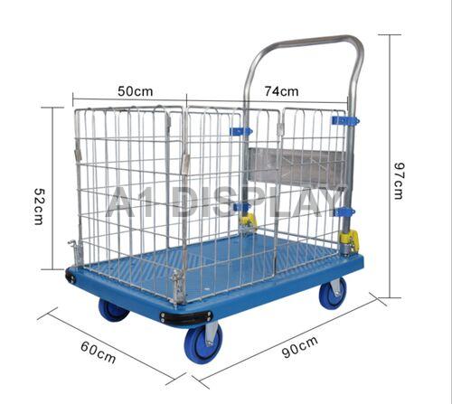 Coated Iron Material Handling Equipment Trolley, Feature : Foldable, High Strength