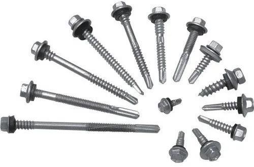 Silver Aashi SS MS Self Drilling Screw, for Industrial, Packaging Type : Box
