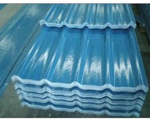 Color Coated FRP Roofing Sheet, Color : Blue