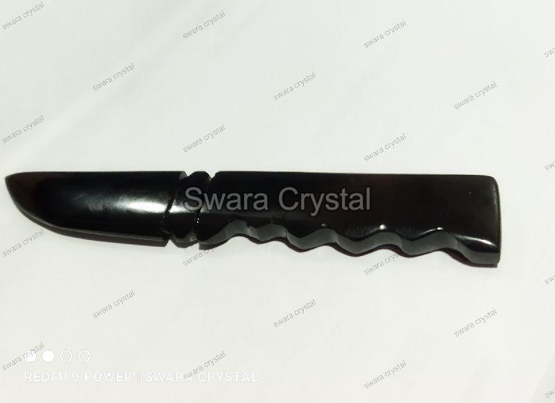Black tourmaline knife