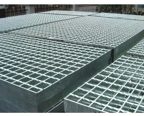 Galvanized Iron GI Grating, Color : Silver