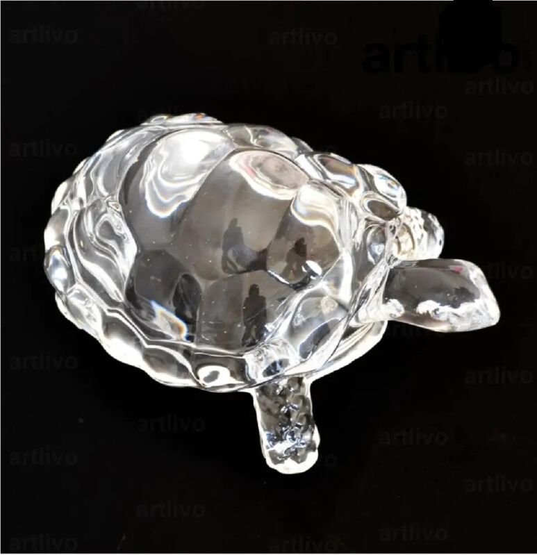 Glass Crystal Tortoise For Decoration, Packaging Type : Box