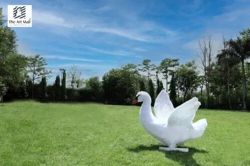White Duck Marble Statue, Size : 4 Feet