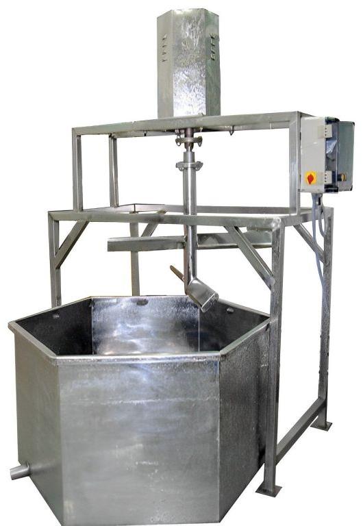 soaking shrimp agitator treatment tank