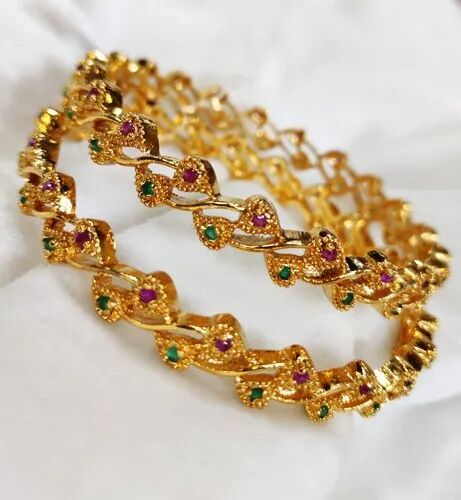 Brass Ruby Bangles, Style : Traditional