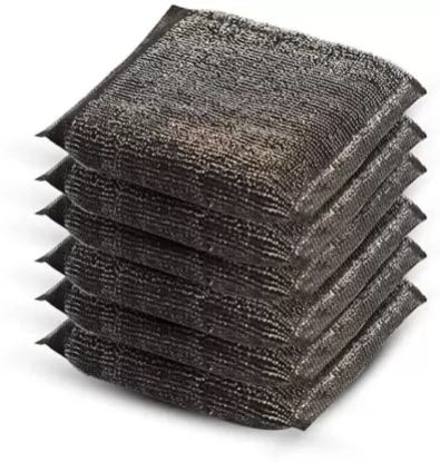 Flat Steel Foam Pad, for Utensils Cleaning, Pattern : Plain