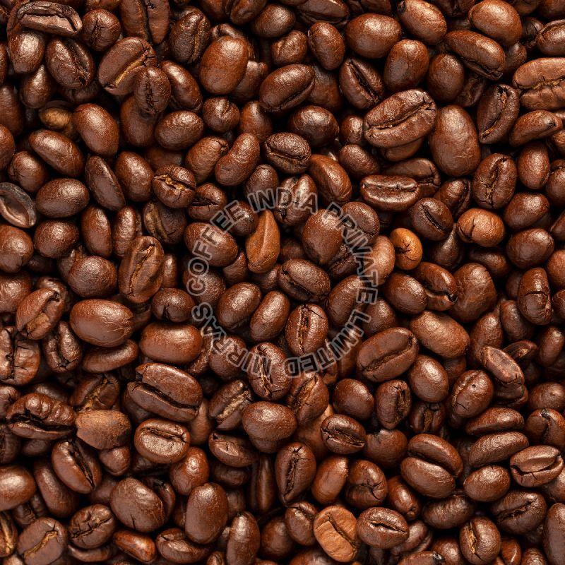 Fermented roasted coffee beans, Color : Brown