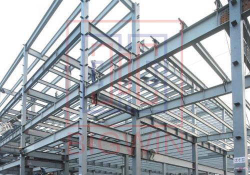 Rectangular Hot Rolled Steel Structure, for Construction, Manufacturing Units, Certification : ISI Certified