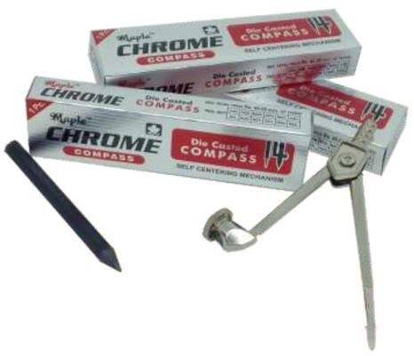 Chrome Metal Compass, Packaging Type : Box