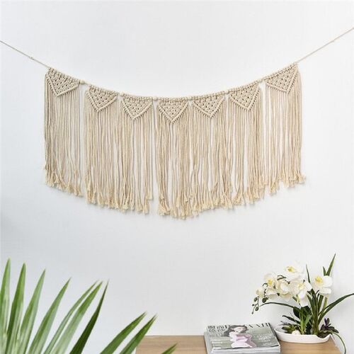 Abdul Handicraft Macrame Wall Hanging, Color : Off White