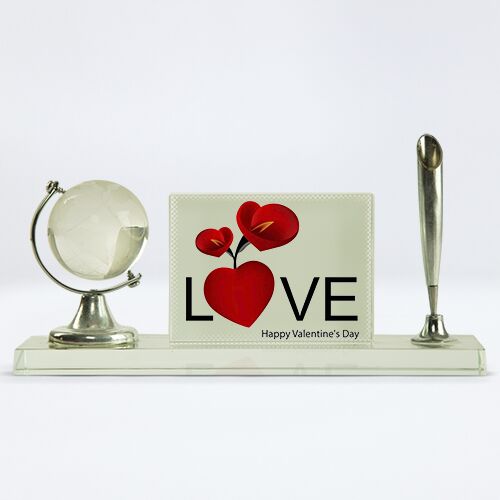 Gift Pen Holder, Color : White Red