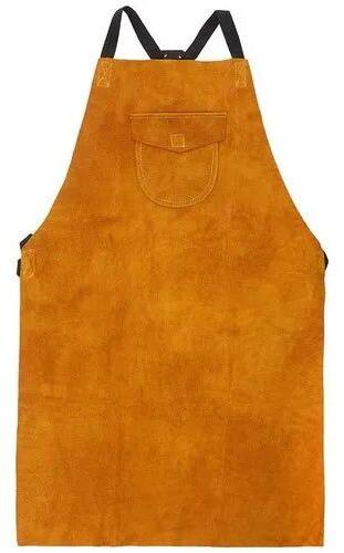 Leather Welding Apron, for Industrial Use, Size : 65X70cm, 70X75cm, 75X80cm