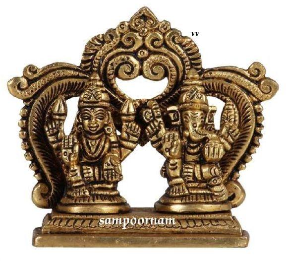 AR00149SF Brass Laxmi Ganesha Statue