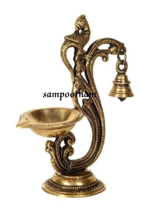 6.5x5.2x2.5 Inch Ar00222sf Brass Diya, For Pooja, Style : Antique