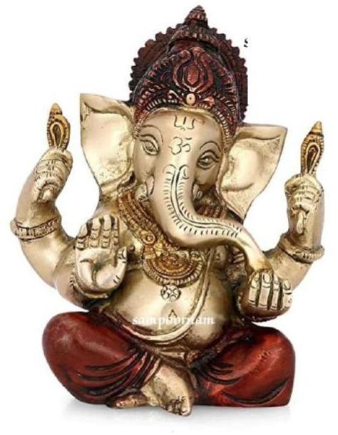 Sampoornam Ar0023na Brass Ganesha Statue