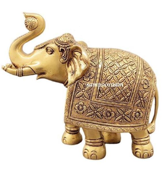 Sampoornam Ar00256sf Brass Elephant Statue
