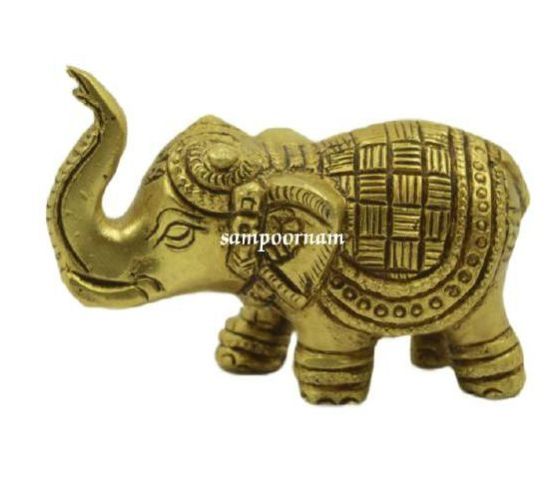Sampoornam Ar00263sf Brass Elephant Statue