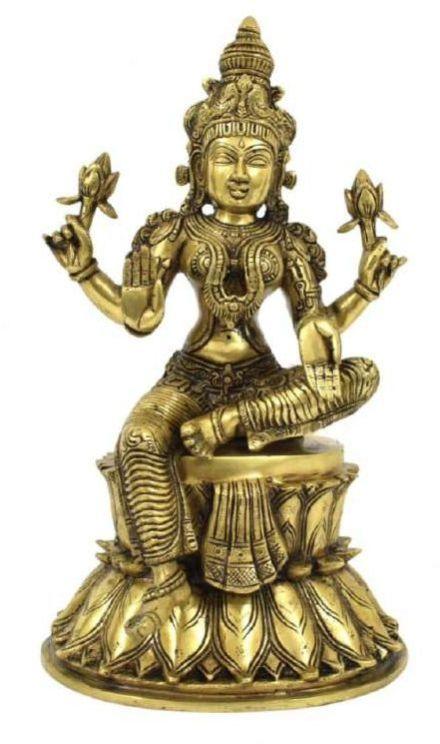 Sampoornam AR0026SF Brass Laxmi Statue