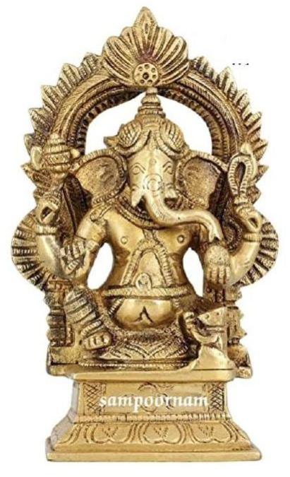 Sampoornam Ar0032na Brass Ganesha Statue